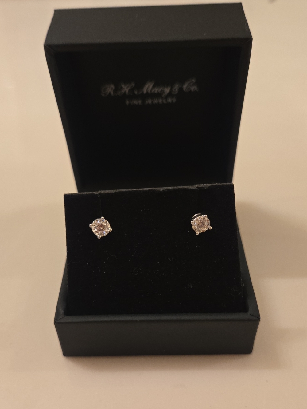Sterling Silver Lab Diamond Stud Earrings